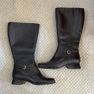 y2k brown buckle boots